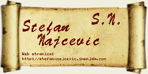 Stefan Najčević vizit kartica